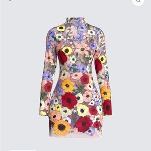 Flora Flower Mini Dress